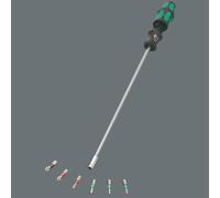 Wera Screwdriver with Bit Magazine, Kraftform Kompakt 27 XL Universal 1, 1 Bitholding Screwdriver with Rigid Blade - 05051028001