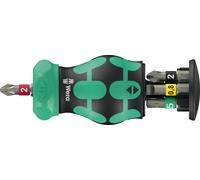 Wera Kraftform Kompakt Stubby Magazine RA 2, Ratchet Bit Screwdriver, 008892