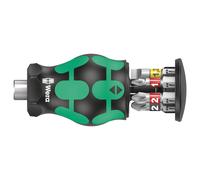 Wera Kraftform Kompakt Stubby Magazine Screwdriver Handle, 2 Set 6 Pc