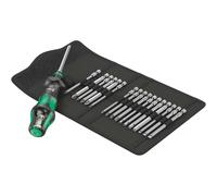 Wera Kraftform Kompakt Turbo Screwdriver and 18 Piece Bit Set