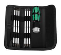 Wera 73665 Kraftform Kompakt VARIO RA Ratchet Screwdriver & Bit Set, 7 Pieces