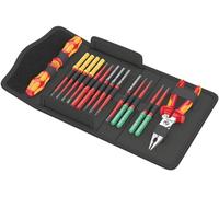 Wera Kraftform Kompakt VDE 17 Extra Slim 1 Tool Finder, Twin Handle, Knipex Plier, 17pc - 05006612001