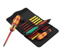 Wera VDE Ratchet Screwdriver Set KK VDE 17 RA 1 17pc Colour Coded PH PZ TX SL
