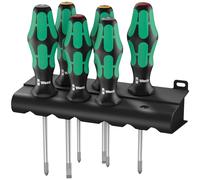 Wera Kraftform Plus 335/350/355/6 Screwdriver Set 6 Piece PZ/PH/SL