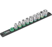 WERA Magnetic Socket Rail B 4 Zyklop Socket Set, 3/8" Drive, 9pc, RRP £69 NEW