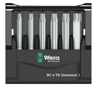 Wera Mini-Check Torx Bits 50mm, 6-Piece Set