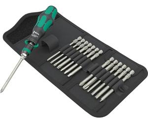 Wera Ratchet Screwdriver Interchangeable Blade Set, Kraftform Kompakt 838 RA-R M Imperial, 16-Piece