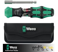 Wera Ratchet Screwdriver Set Kraftform Kompakt 28 RA with Pouch 6pc PH PZ TX SL
