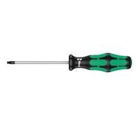 Wera 05138260001 10 x 80 mm 367 TX BO Screwdriver for Tamper-Proof TORX Screws - Silver
