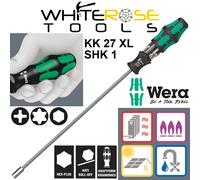 Wera Screwdriver Set 1/4" Hex 300mm KK 27 XL SHK 1 Extra Long 7pc PH TX Hex