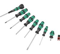 Wera Screwdriver Set, PZ, TX, SL, 9528 Ball-Grip 1, 8PC - 05134029001