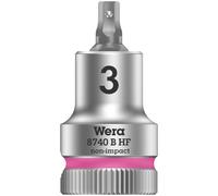 Wera Socket Bit Hex HF 3/8" Dr Holding Function Short Long Allen 8740 B 3-10mm