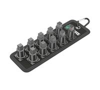 Wera Socket Rail B VDE (Textile Belt), 9 Location, Unloaded, 3/8" Drive, 05003982001