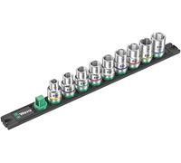 WERA Magnetic Socket Rail C 4 Zyklop Socket Set, 1/2" Drive, 9pc, RRP £75 NEW