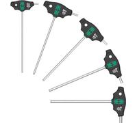 Wera 454/5 HF SHK Set 1 5 Piece Hex-Plus T-Handle Set Hold Function 4-8mm 136070
