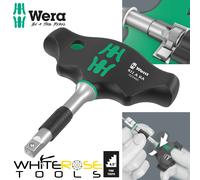 Wera T-Handle Adaptor Screwdriver 1/4" Drive Socket Ratchet Wrench 411 A RA