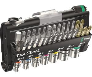 Wera Tool-Check 1 SB Zyklop Mini bit-ratchet, screwdriver, bits & socket set, 3