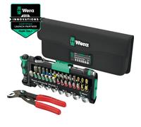 Wera Tool-Check Combi 1, 40 Pce Screwdriver Bit, Socket & Knipex Plier Set