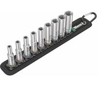 Wera Tools 05004525001 1/4 Drive 9 Piece Deep Socket Set Colour Coded 5mm-13mm