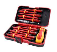 Wera Tools 13 Piece Insulated Screwdriver Set - Flat Phillips Magnetic Bits