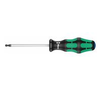 Wera 05022810001 352 Kraftform Plus Screwdriver Ball End Hex 4.0/100