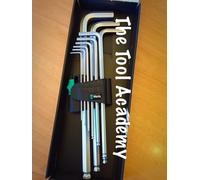 Wera Tools 950PKL/9 Long Ball Ended Allen Hex Key Set 1.5mm - 10mm High Torque