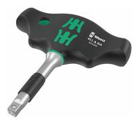 Wera Tools Bicycle Cycle 411 T-Handle Adapter Screwdriver With Ratchet 1/4 Inch