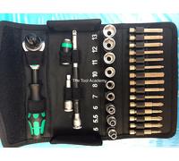 Wera Tools Last Few Left 8100SA6 Zyklop Speed Ratchet Metric Toolkit Set 1/4 Dr