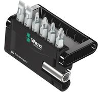 Wera Universal Bit-Check Screwdriver 7 Piece Mixed Bit Set,056295, PH,SL,PZ