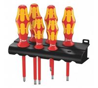 Wera 05006145001 160i Kraftform PlusSerie 100" Rack Screwdriver Set - Silver (6-Piece)