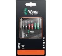 Wera 073890 Impaktor Mini-check 50mm Bits 6 Piece PZ/PH/TX Carded