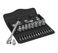 Wera 004018 Zyklop Metal-Switch Slim Ratchet & Socket Set 28 Metric 1/4in Drive