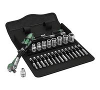 Wera Zyklop 8100 SA9 Ratchet and Socket Set, 1/4" Drive 28 Piece
