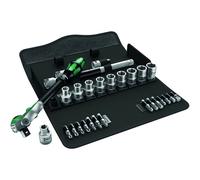 Wera Zyklop 8100 Sc9 Ratchet And Socket Set, 1/2" Drive 28 Pieces
