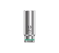 Wera Zyklop 8790 1/4" Square Drive Deep Hex Socket for Tuners and Pots (13 mm)