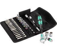 Wera 8100 SA 9 Zyklop Speed Multi-function Ratchet, Socket & Bit Set, 1/4" Drive, Imperial, 28pc, 05004019001, Silver