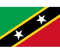 Werbetechnik Sotirios Papoutsis 2x Vinyl Decals Stickers ST.KITTS & NEVIS Flag (3.1") Car/Bumper/Window