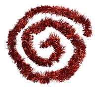 WeRChristmas 10 m Garland Christmas Tree Tinsel, Red
