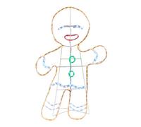 WeRChristmas 2D Gingerbread Man Rope Light Silhouette
