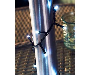 WeRChristmas 360 Compact Ice White Multi-Function LED Light String