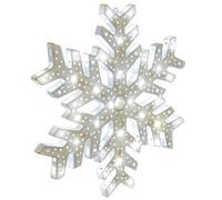 WeRChristmas 40 cm White Snowflake Silhouette with 35 LED Lights Christmas Decoration