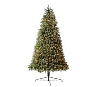 WeRChristmas 5ft Pre-Lit Mixed Pine Half Christmas Tree