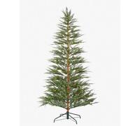 WeRChristmas 6.5Ft Pre Lit Cypress Fir Christmas Tree 603 Pe Tips 350 Warm White Micro Leds 114Cm Wide Hinged 8 Function Memory Controller