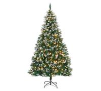 WeRChristmas 6ft Pre Lit Christmas Tree Frosted, Warm White LEDs