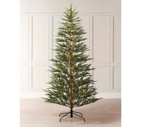 WeRChristmas 75Ft Pre Lit Cypress Fir Christmas Tree 727 Pe Tips 500 Warm White Micro Leds 130Cm Wide Hinged 8 Function Memory Controller