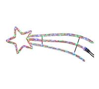 WeRChristmas Animated Shooting Star LED Rope Lights Silhouette with Speed Controller, 90 cm - Large, Multi-Colour