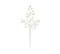 WeRChristmas Antique Gold Mesh Leaf Christmas Tree Pick, 65cm | 65cm metallic gold leaf pick with acrylic-style mesh foliage and gold foil-wrapped stem for trees and festive arrangements
