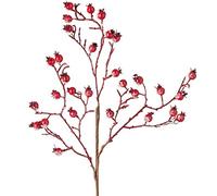 WeRChristmas Artificial Berries Pick Christmas Tree Decoration, Red, 57 cm