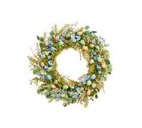 WeRChristmas Artificial Spring Wreath, Blue, 28 Inch, (WRS-1009)