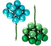 WeRChristmas Bauble, Turquoise & Green, 2.7 cm
